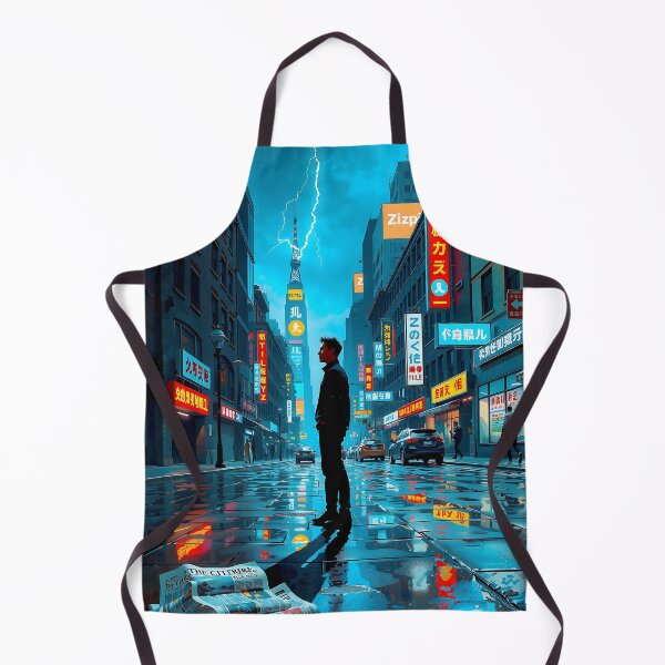 Item preview, Neon Whispers on Wet Asphalt designed and sold by PanoramaPrints.