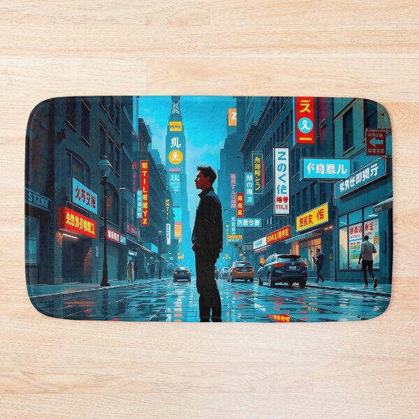 Item preview, Neon Whispers on Wet Asphalt designed and sold by PanoramaPrints.