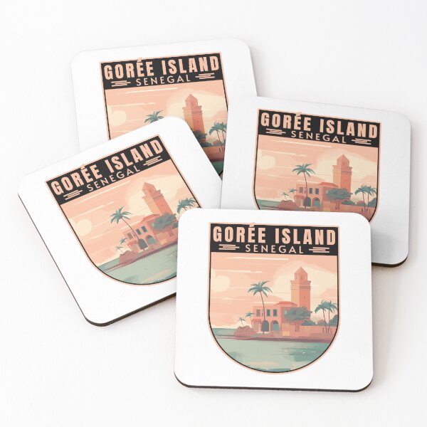 Item preview, Gorée Island in Dakar Senegal Retro Travel Art Emblem designed and sold by MaateoDesign.