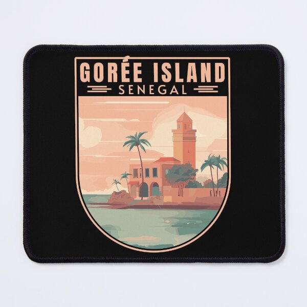 Item preview, Gorée Island in Dakar Senegal Retro Travel Art Emblem designed and sold by MaateoDesign.