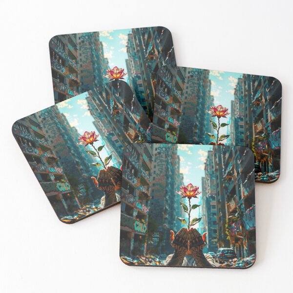 Item preview, Crimson Bloom in Neon Gardens designed and sold by PanoramaPrints.