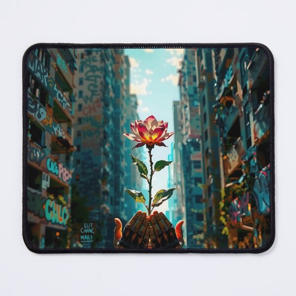 Item preview, Crimson Bloom in Neon Gardens designed and sold by PanoramaPrints.