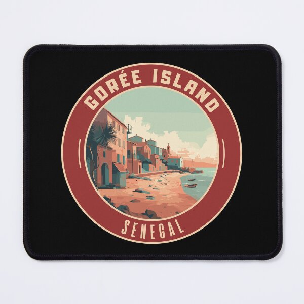 Item preview, Gorée Island in Dakar Senegal Retro Travel Art Emblem designed and sold by MaateoDesign.