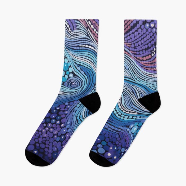 Item preview, Aboriginal Inspired Dot Art - Winter Storm designed and sold by GrinGalore.