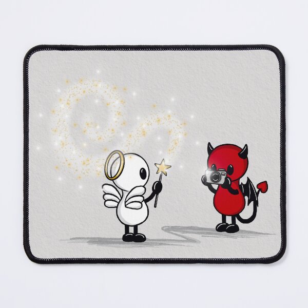 Item preview, cute angel and devil photograph designed and sold by Pezi-Creation.