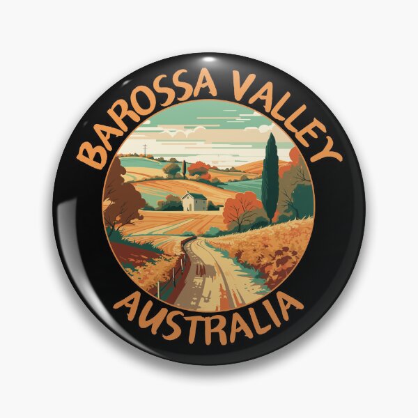 Item preview, Barossa Valley in South Australia Retro Art Travel Emblem designed and sold by MaateoDesign.