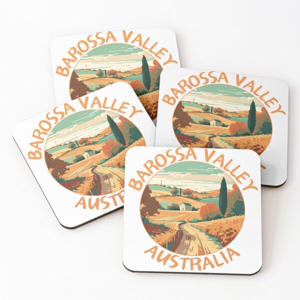 Item preview, Barossa Valley in South Australia Retro Art Travel Emblem designed and sold by MaateoDesign.