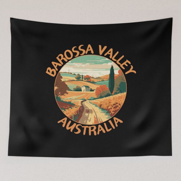 Item preview, Barossa Valley in South Australia Retro Art Travel Emblem designed and sold by MaateoDesign.