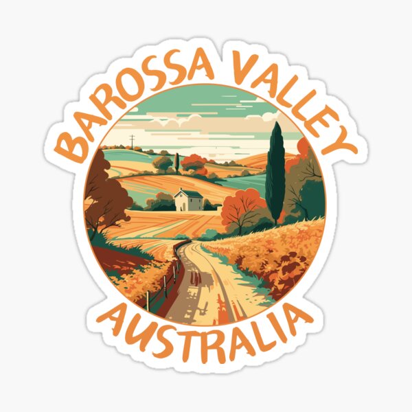 Item preview, Barossa Valley in South Australia Retro Art Travel Emblem designed and sold by MaateoDesign.