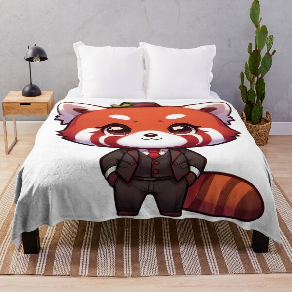 Item preview, Adorable Red Panda in Suit designed and sold by Delamoon.