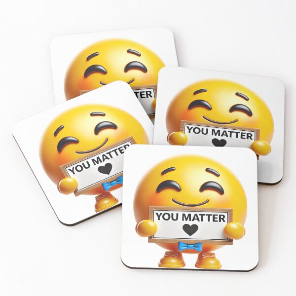Item preview, Cute Emoticon Holding "You Matter" Sign designed and sold by Divine Ease.