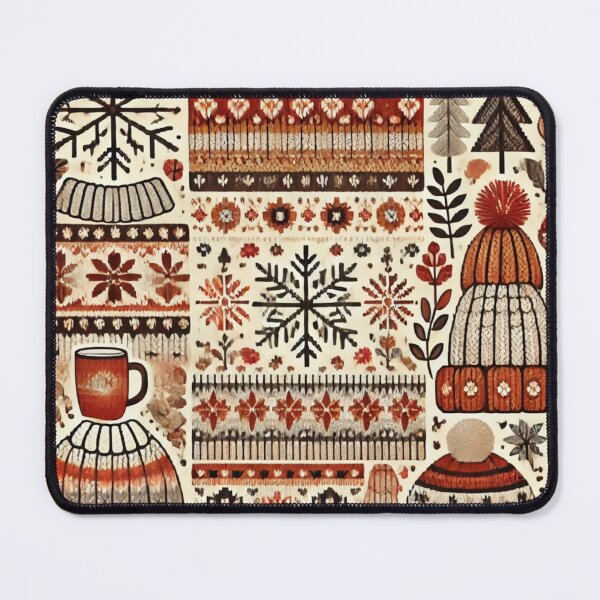 Item preview, Warm Winter Knit Pattern  designed and sold by CanvasWhimsy.