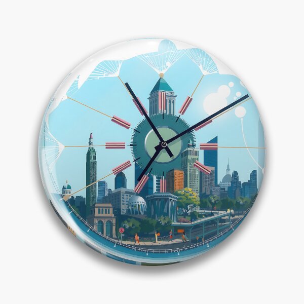 Item preview, Dandelion Orb Cityscape designed and sold by PanoramaPrints.