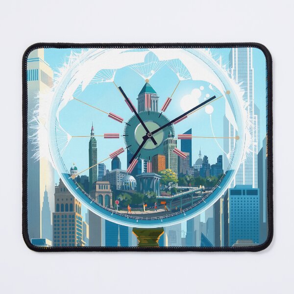 Item preview, Dandelion Orb Cityscape designed and sold by PanoramaPrints.