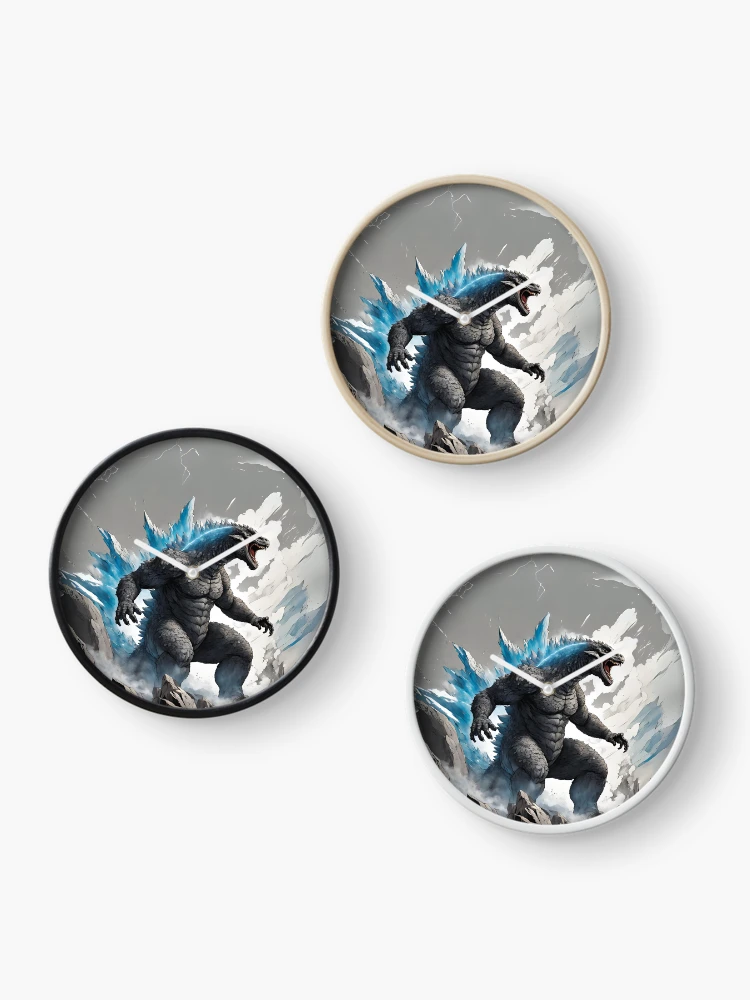 Thumbnail 3 of 4, Clock, Godzilla designed and sold by Nice En.