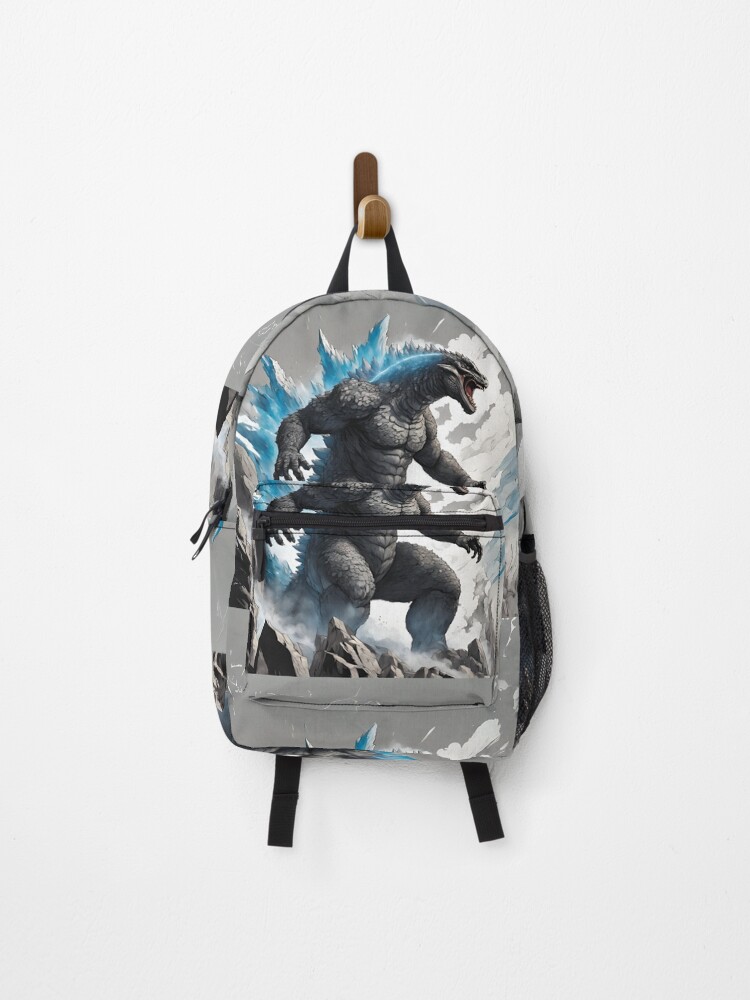 Thumbnail 1 of 3, Backpack, Godzilla designed and sold by NoobsDesign.