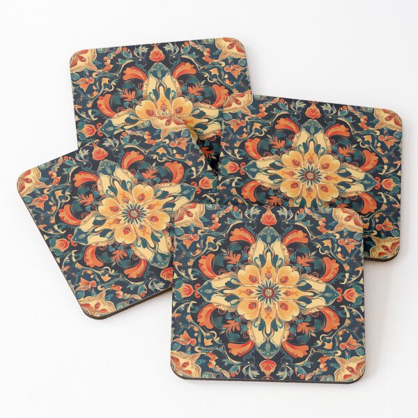 Item preview, Arabesque Art Nouveau Flowers Art Nouveau Floral designed and sold by ArtHouseNiklas.