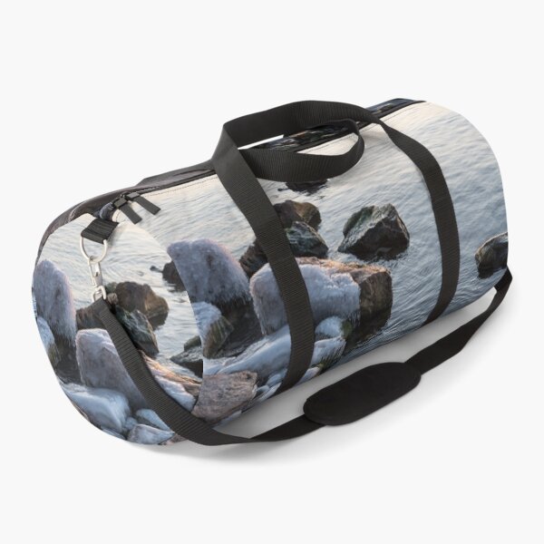Item preview, Softly Lit Icy Rocks on the Shore of Lake Ontario designed and sold by Georgia Mizuleva.