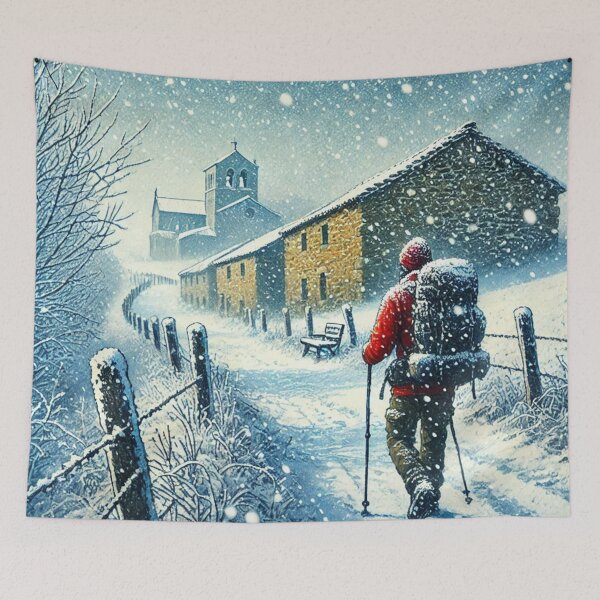 Item preview, Winter on the Way of Saint James designed and sold by jefboutique6150.