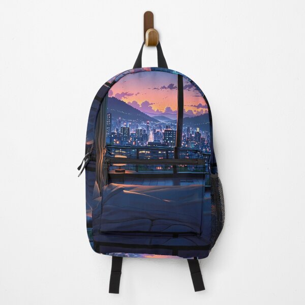 Item preview, Night Views Japanese Winter Room Sky Mountains Art designed and sold by ART ATTACK ZONE.