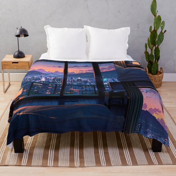 Item preview, Night Views Japanese Winter Room Sky Mountains Art designed and sold by ART ATTACK ZONE.