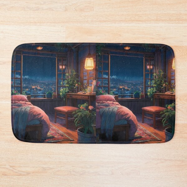 Item preview, Bed Views Japanese Winter Room Sky Mountains Art designed and sold by ART ATTACK ZONE.