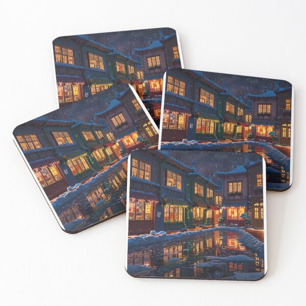 Item preview, Fullcolors Views Japanese Winter Room Sky Mountains Art designed and sold by ART ATTACK ZONE.