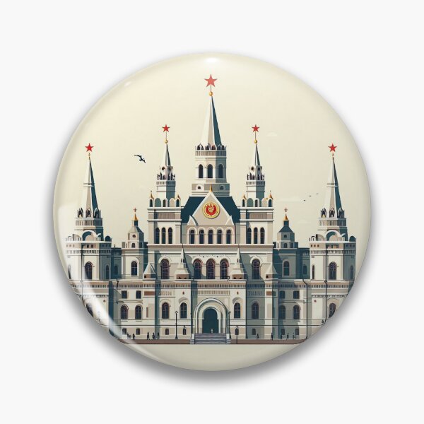 Aperçu de l'œuvre Palais du Kremlin, style artistique minimaliste créée et vendue par artofuniverse.