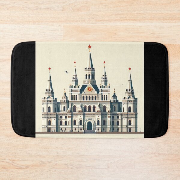 Aperçu de l'œuvre Palais du Kremlin, style artistique minimaliste créée et vendue par artofuniverse.