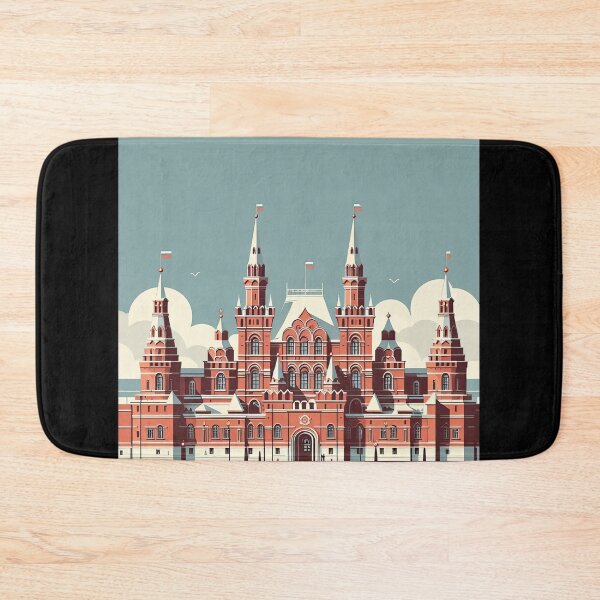 Aperçu de l'œuvre Palais du Kremlin, style artistique minimaliste créée et vendue par artofuniverse.