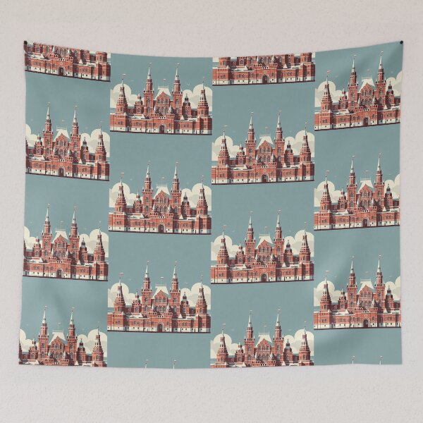 Item preview, Kremlin Palace Minimalism Art Style designed and sold by artofuniverse.