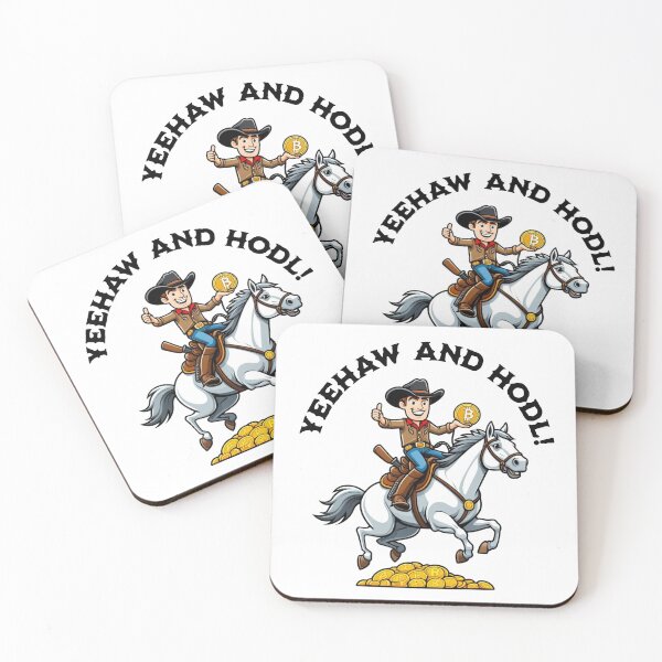 Artikelvorschau, Krypto-Cowboy, Yeehaw und HODL entworfen und verkauft von shirttruck.