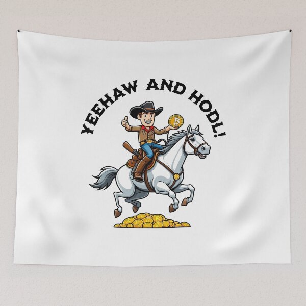 Item preview, Crypto cowboy, yeehaw and HODL designed and sold by shirttruck.