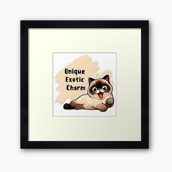 Item preview, Funny Exotic Shorthair Cat Unique designed and sold by Marichkaart.