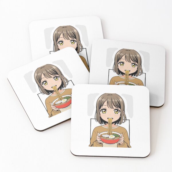 Item preview, Anime girl eating ramen designed and sold by ShopTwentyFour.