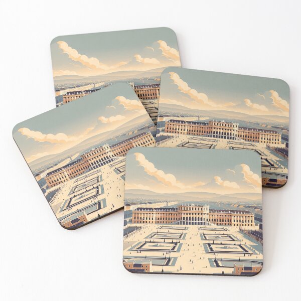 Item preview, Schönbrunn Palace Minimalism Art Style designed and sold by artofuniverse.