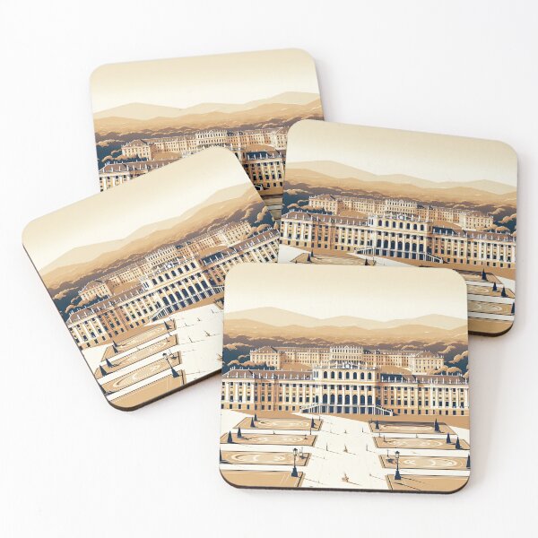 Item preview, Schönbrunn Palace Minimalism Art Style designed and sold by artofuniverse.