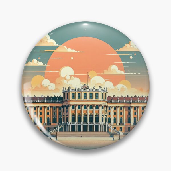 Item preview, Schönbrunn Palace Minimalism Art Style designed and sold by artofuniverse.