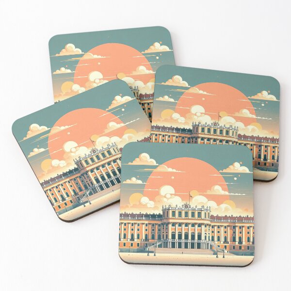 Item preview, Schönbrunn Palace Minimalism Art Style designed and sold by artofuniverse.