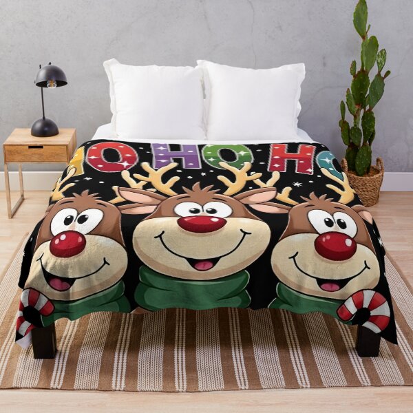 Item preview, HO HO HO Holiday Reindeer Christmas Art designed and sold by Casanova7000.