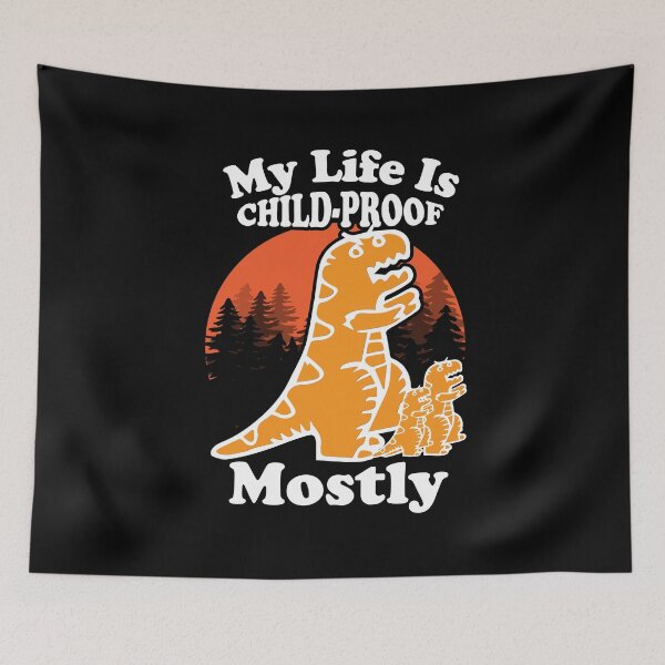 Item preview, My Life Is Child-proof Mostly– Childcare Worker Gift Design designed and sold by BDLuck2021.