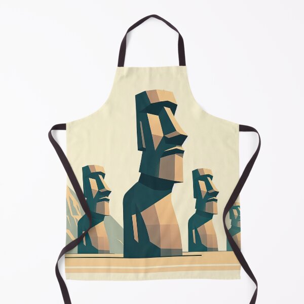 Item preview, Moai Statues of Easter Island Minimalism Art Style designed and sold by artofuniverse.