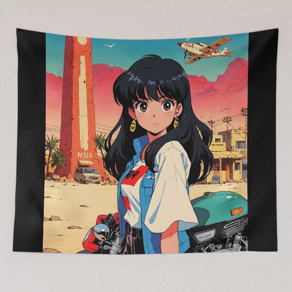 Item preview, Hargeisa Somalia Retro Anime Girl Vintage Travel designed and sold by Retro-Anime9.