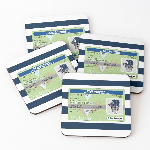 Item preview, Geelong Cats Fan Licence designed and sold by Fake Heston’s Scribble Emporium.