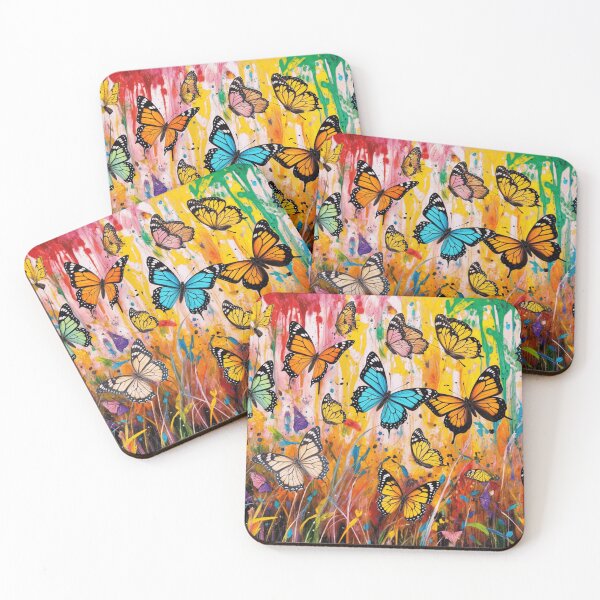 Item preview, MULTICOLORED MONARCH BUTTERFLIES designed and sold by origingallery.