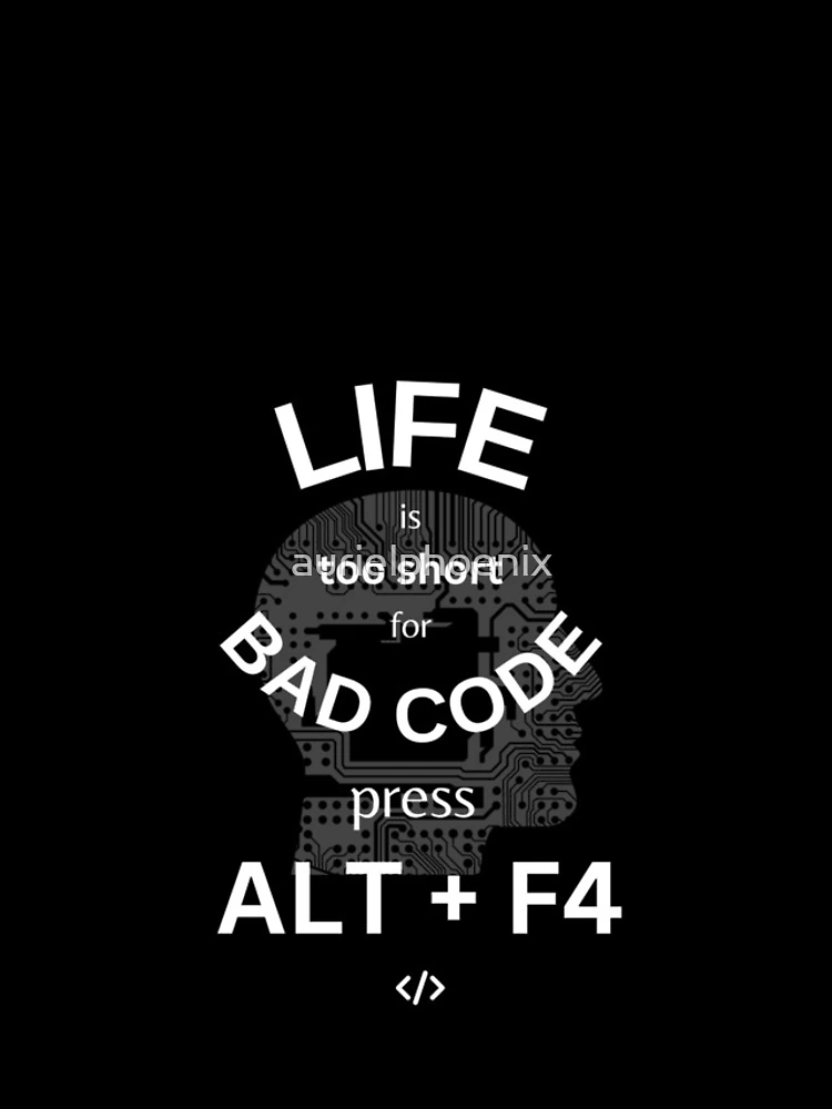 Thumbnail 4 of 4, iPhone Case, Escape Bad code - Funny IT Debugging Programmer Design designed and sold by aurielphoenix.