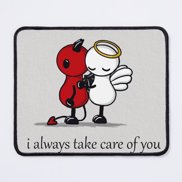 Item preview, cute angel and devil i take care of you designed and sold by Pezi-Creation.
