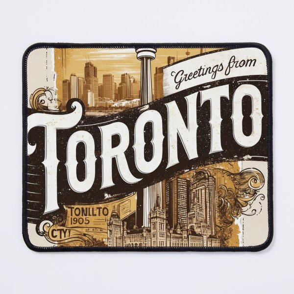 Item preview, Toronto Canada Vintage Travel Retro Postcard Design designed and sold by TravelPostcardGems.