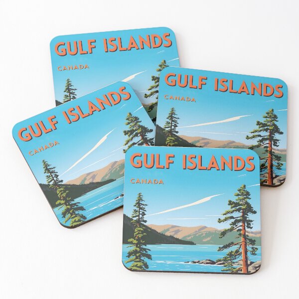 Item preview, Gulf Islands National Park Canada Vintage Travel Tourism  designed and sold by TravelersGems.