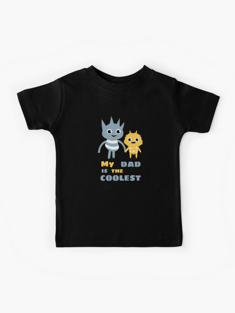 Camiseta para niños «Coolest Dad - Funny Monster Día del padre Design» de  Pravokrugulnik | Redbubble